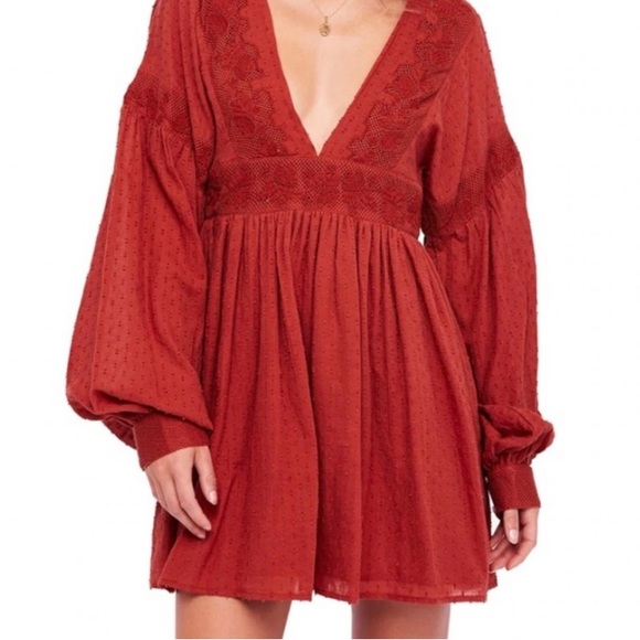 Free People Sugar Pie Mini Swiss Dot Dress - Picture 6 of 6